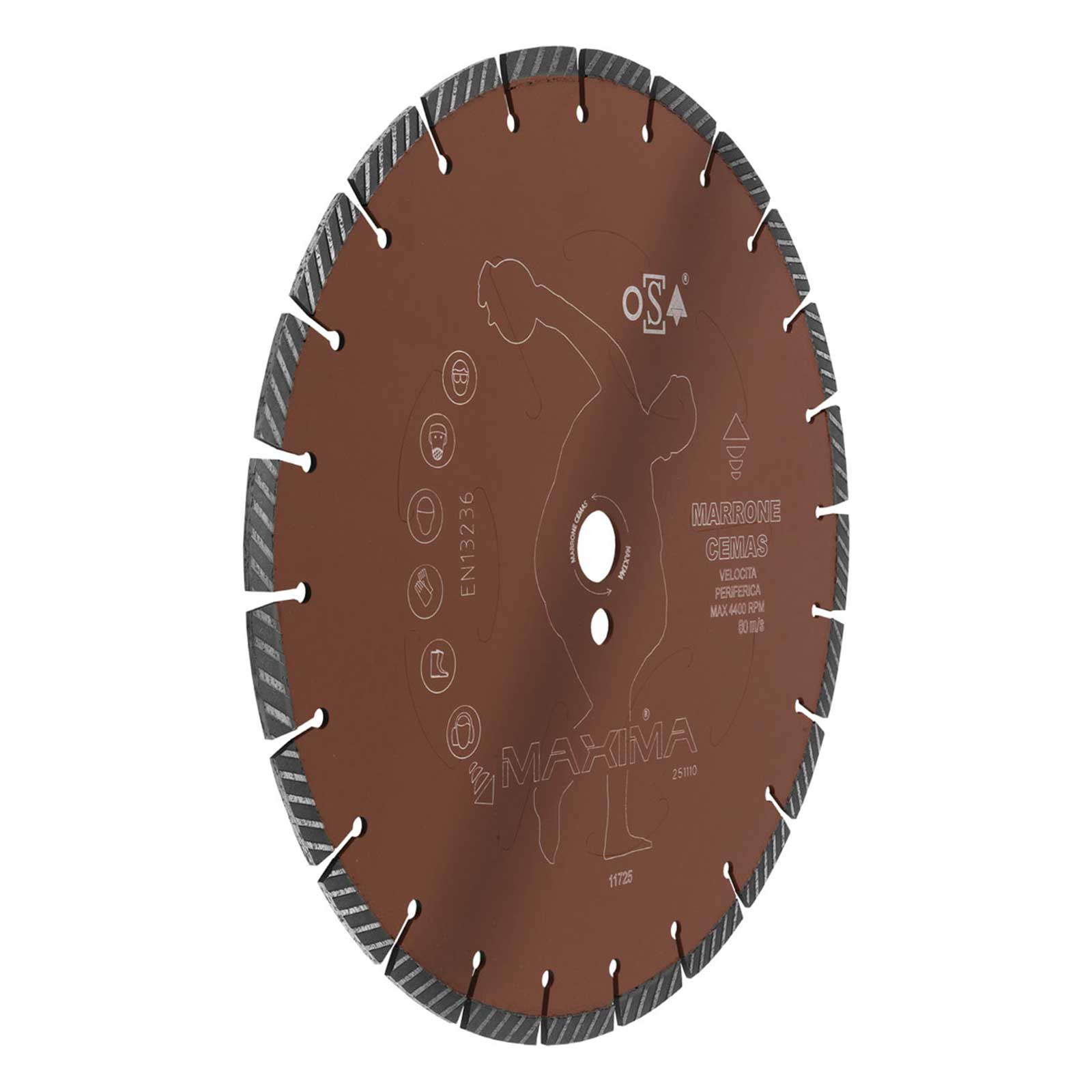 Maxima-Cemas-Disco-diamantato-marrone-diametro-450-mm Maxima Cemas Disco diamantato marrone diametro 450 mm
