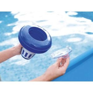 Sostanze chimiche galleggiante con termometro Ø 18 cm piscina dosatore galleggiante per cloro 