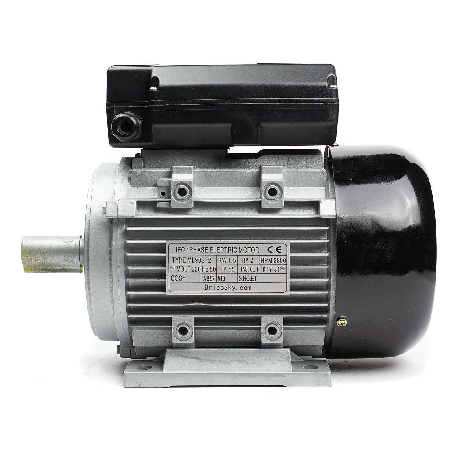 Motore-elettrico-monofase-ML90S-2-Forma-B3-con-piedini Motore elettrico monofase ML90S-2 Forma B3 con piedini