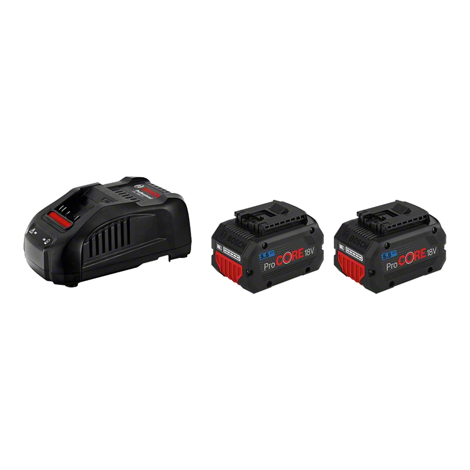 Set-batterie-ProCORE18V-5,5-Ah-con-caricabatterie-GAL-1880CV-Bosch-Professional Set batterie ProCORE18V 5,5 Ah con caricabatterie GAL 1880CV Bosch Professional