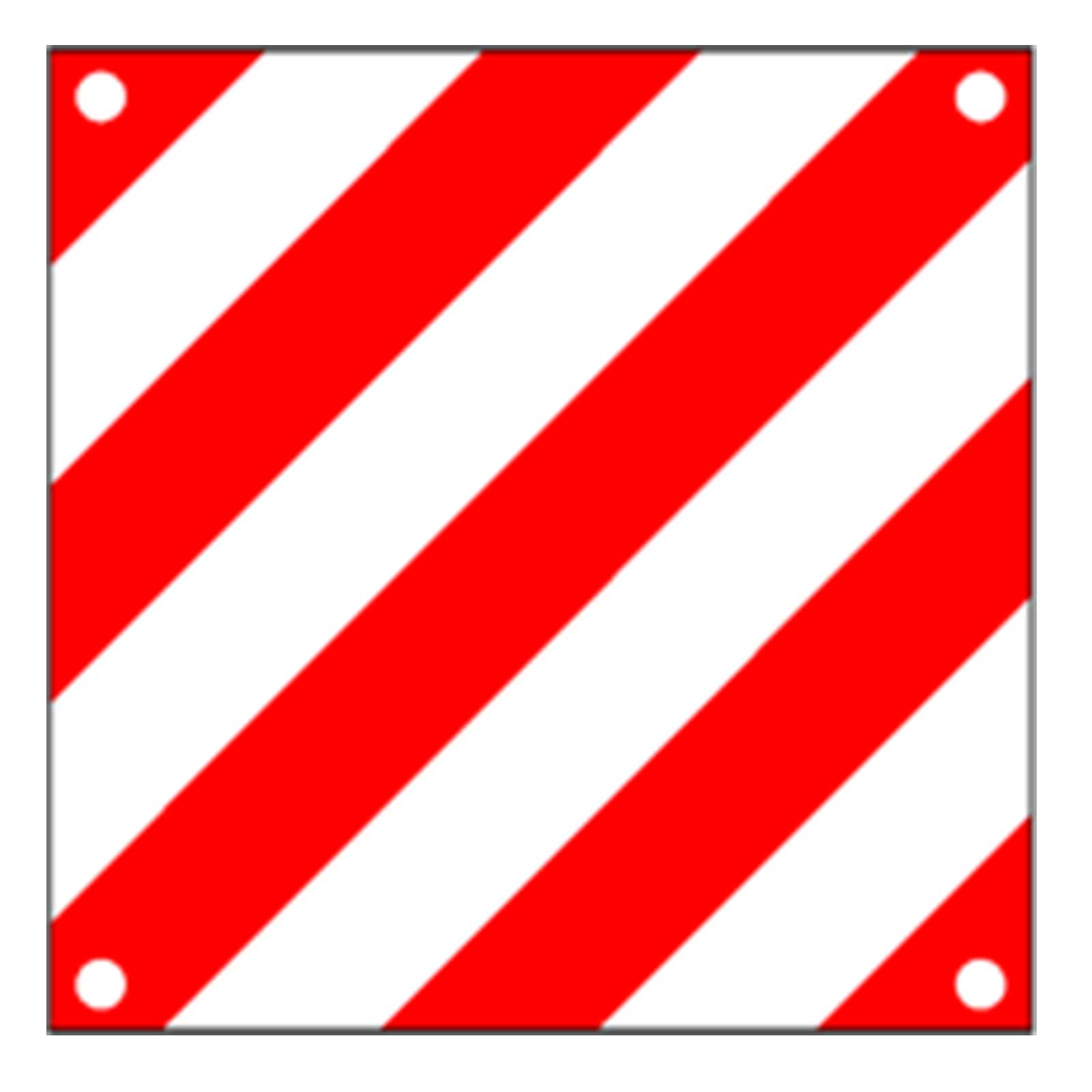 Segnale-carico-sporgente-retroriflettente-omologato-in-alluminio-50X50-cm-Sisas Segnale carico sporgente retroriflettente omologato in alluminio 50X50 cm Sisas