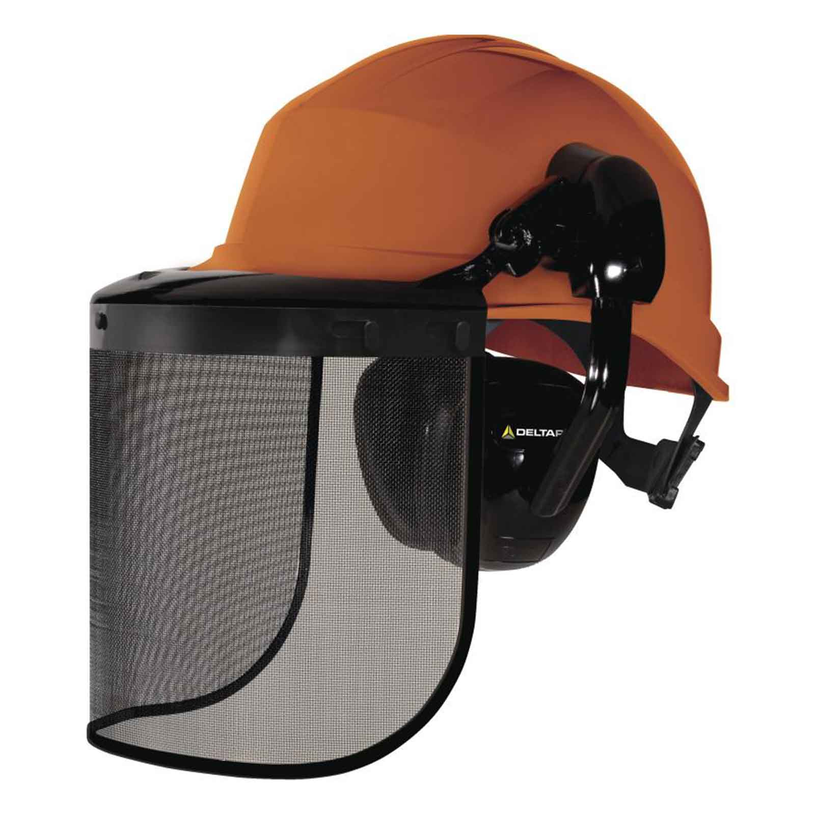 Elmetto-forestale-completo-Forestier3-Arancio-Delta-plus Elmetto forestale completo Forestier3 Arancio Delta plus