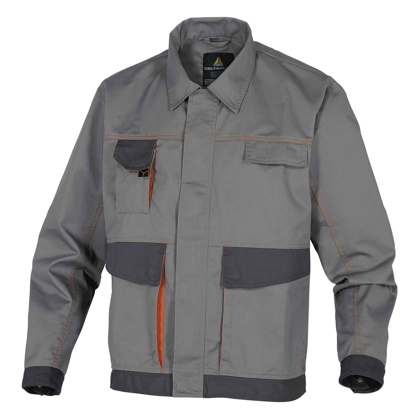 Giacca-da-lavoro-in-poliestere-D-Mach-Grigio-Giallo-Delta-plus Giacca da lavoro in poliestere D-Mach Grigio/Giallo Delta plus