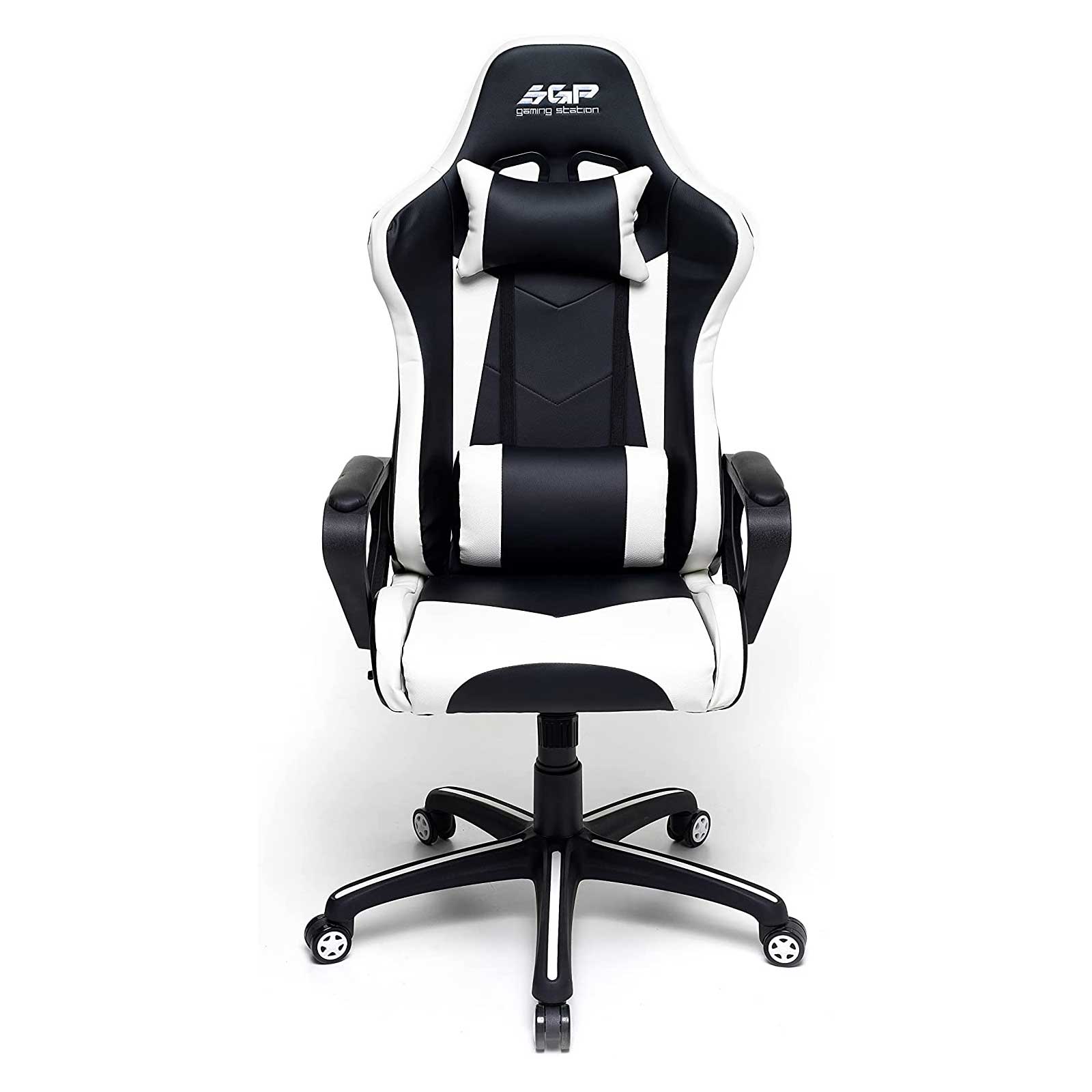 Poltrona-da-gaming-professionale-basculante-colore-bianco-e-nero-My-Office-lato Poltrona da gaming professionale basculante colore bianco e nero My Office