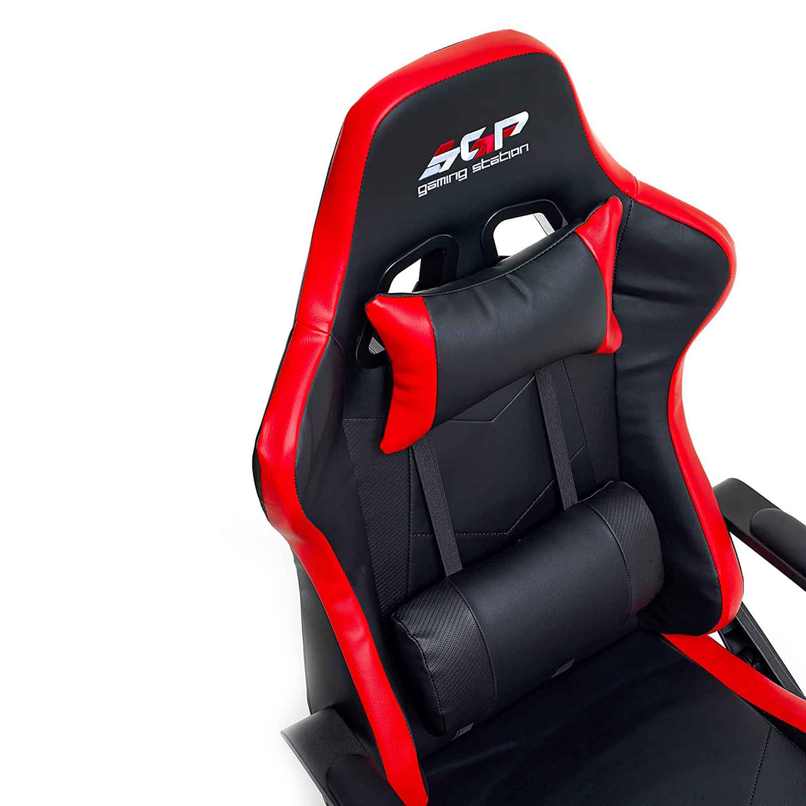 Poltrona-da-gaming-professionale-basculante-colore-rosso-e-nero-My-Office-dettaglio Poltrona da gaming professionale basculante colore rosso e nero My Office