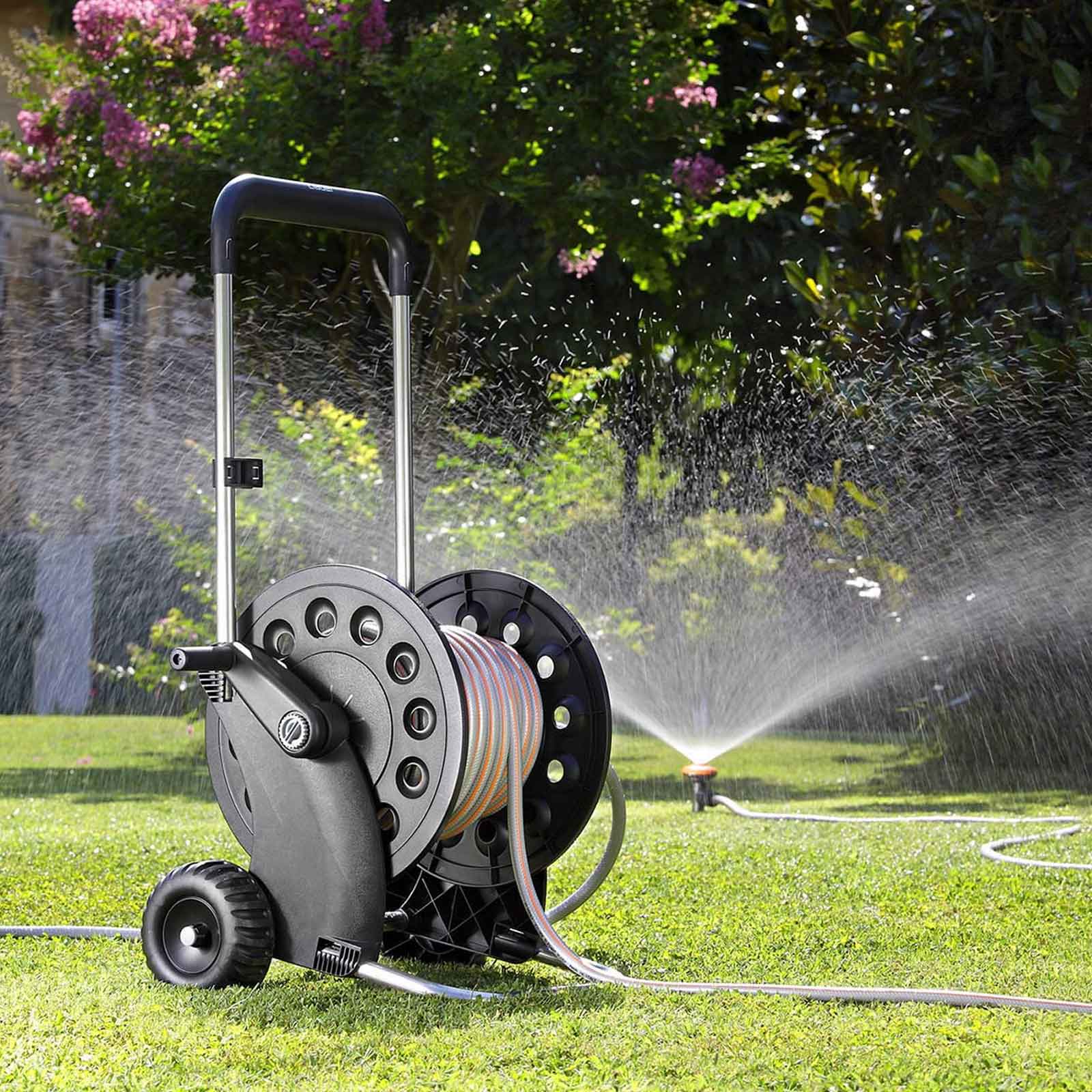 Avvolgitubo-a-carrello-con-sistema-di-aggancio-rapido-60-m-Ecosei-Claber-ambient Avvolgitubo a carrello con sistema di aggancio rapido 60 m Ecosei Claber