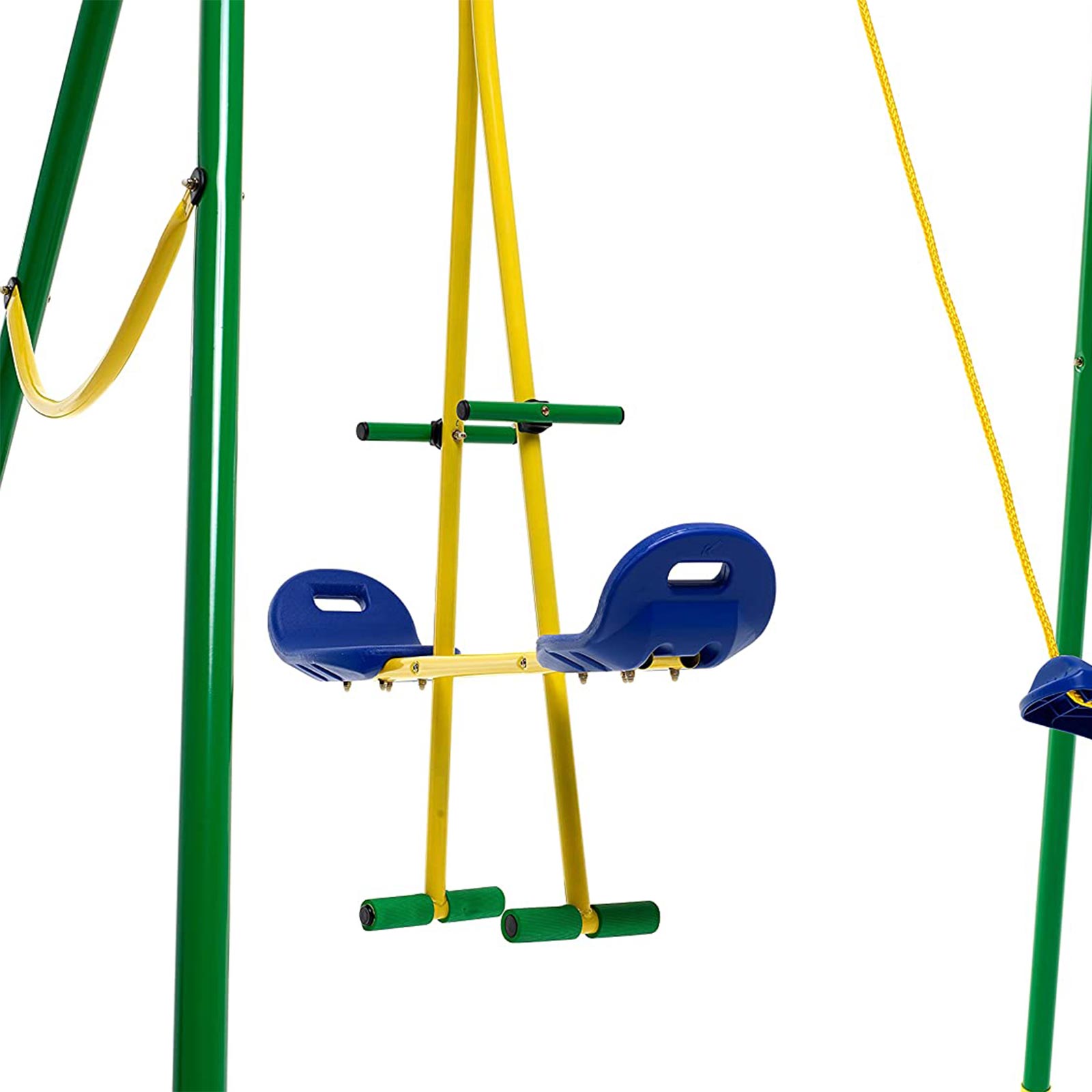 Altalena-da-giardino-Kiko-3-posti-con-struttura-in-acciaio-My-Garden-cavalluccio Altalena da giardino Kiko 3 posti con struttura in acciaio My Garden