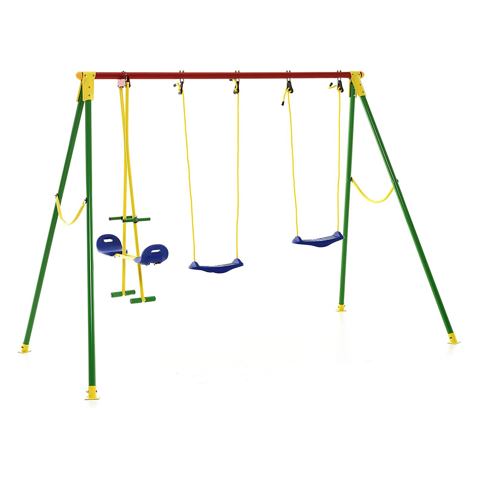 Altalena-da-giardino-Kiko-4-posti-con-struttura-in-acciaio-My-Garden Altalena da giardino Kiko 4 posti con struttura in acciaio My Garden