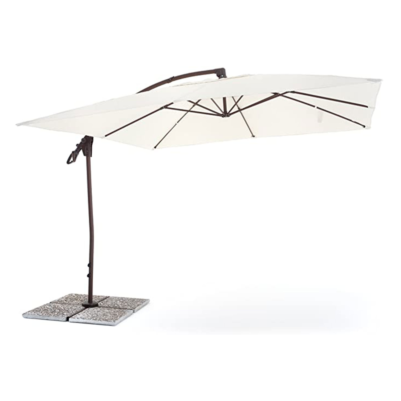 Ombrellone-da-giardino-retrattile-Suitset-3x3-m-Ecrù-My-Garden Ombrellone da giardino retrattile Suitset 3x3 m Ecrù My Garden