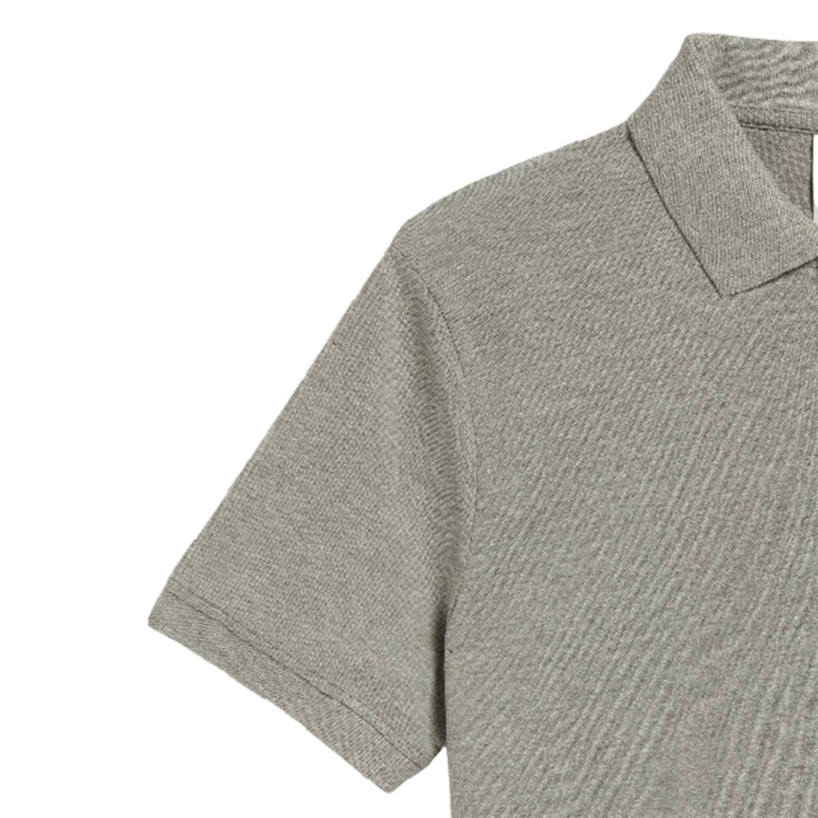 Polo da lavoro a manica corta MC Atlar Organic Diadora Grigia in cotone