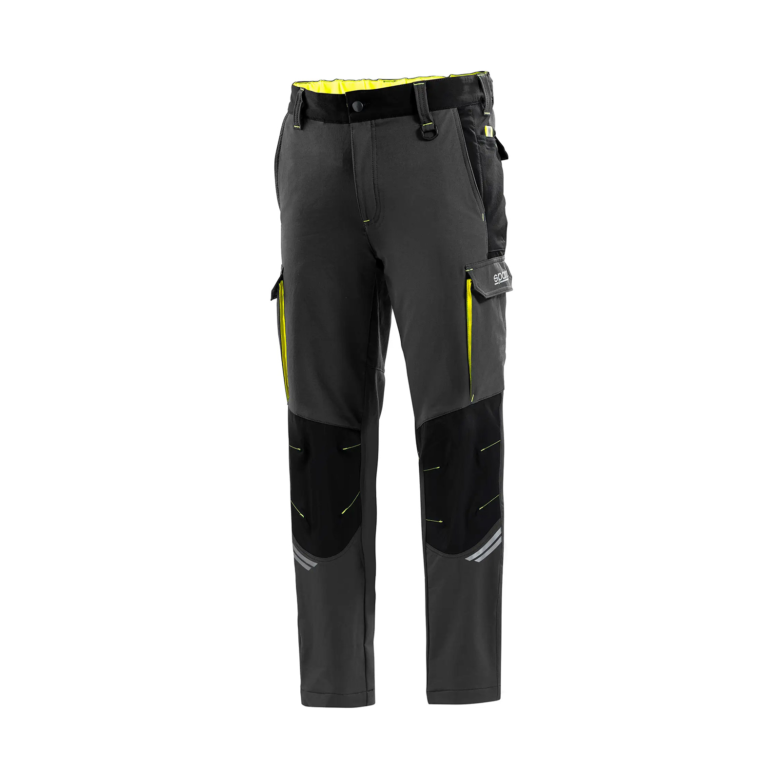 Sparco-Pantaloni-Tech-grigio-giallo-fluo